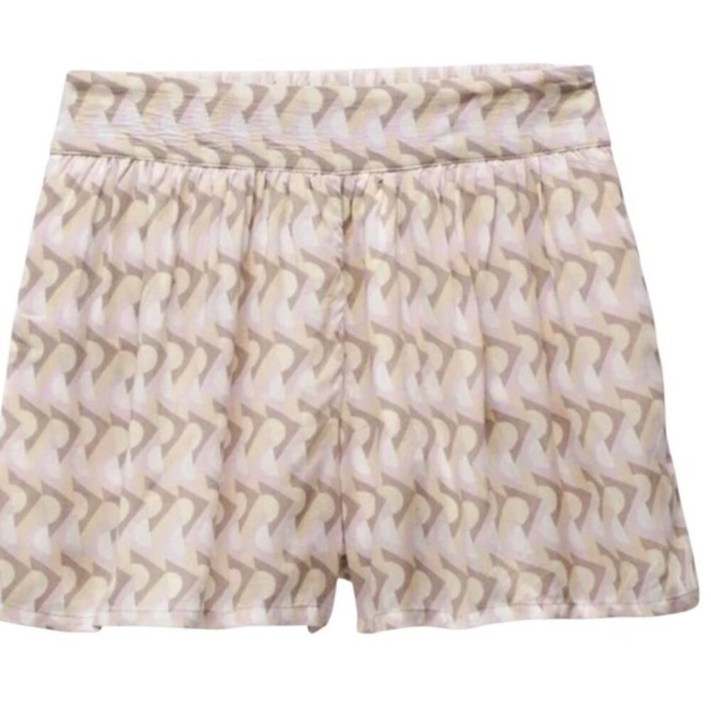 Prana Iguala Shorts In Willow Retro Geometric - Picture 4 of 12